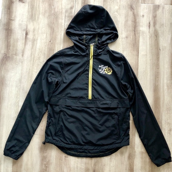 Harley Davidson, Bar & Shield, Packable, Anorack, Womens, Hooded Windbreaker, XS - Picture 5 of 16